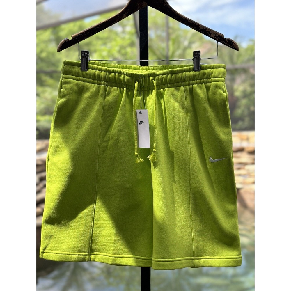 Nike Essential Fleece High-Rise Shorts Green Women XL DM6123-321 NWT